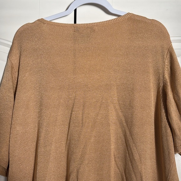 Tan-gold blouse by SAG HARBOR in size 3X - Picture 10 of 14